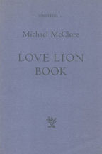 Love Lion Book, Book Cover, Michael McClure